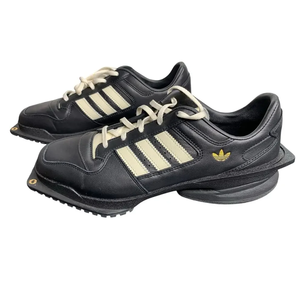 NWOT Adidas FORUM Cubism SQ Squared Toed Sneakers in Black - Picture 6 of 11